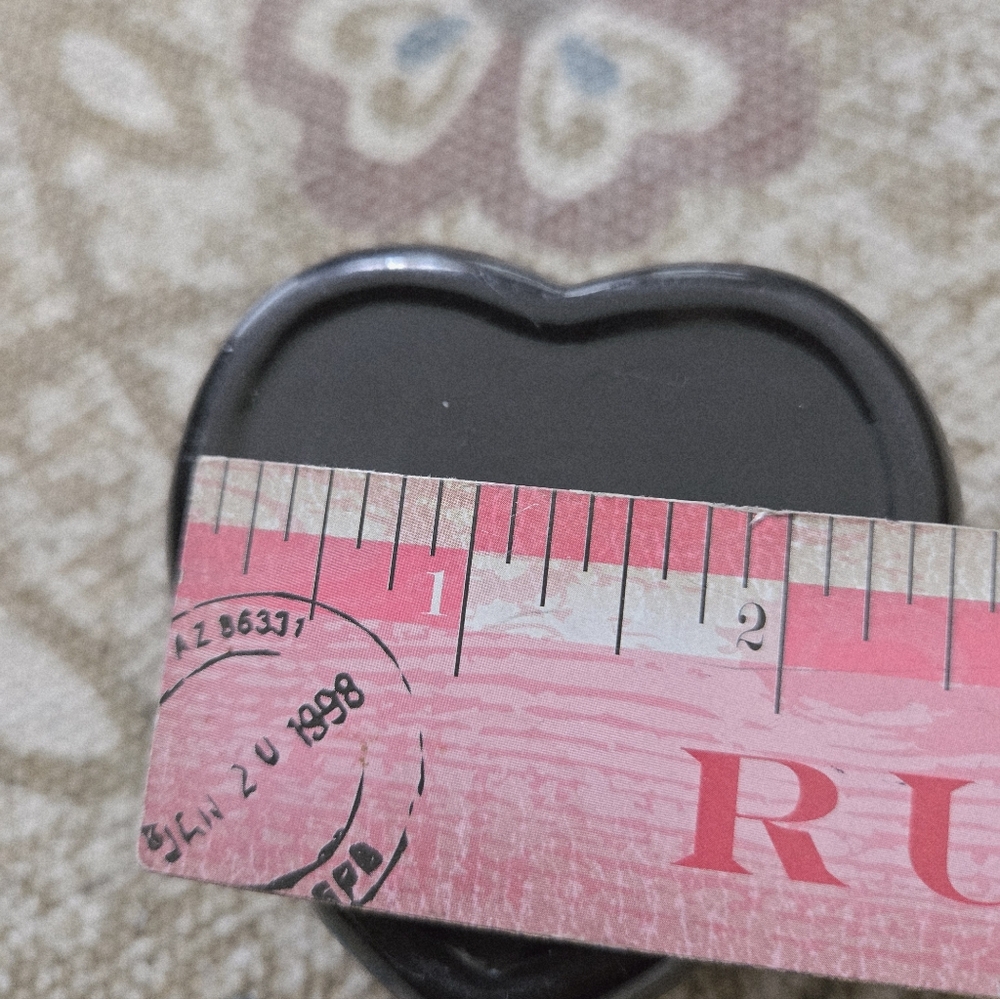 Vintage Russian Art Heart Shape Trinket Box Jewelry Ring Holder - Picture 5 of 8